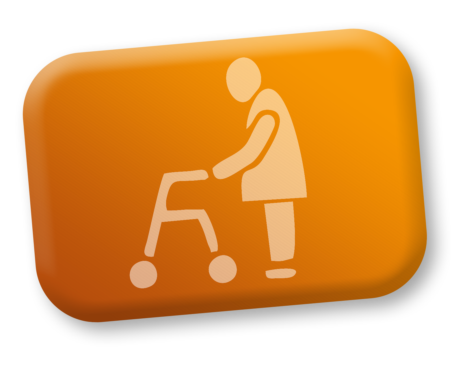 Icon Mensch an Rollator