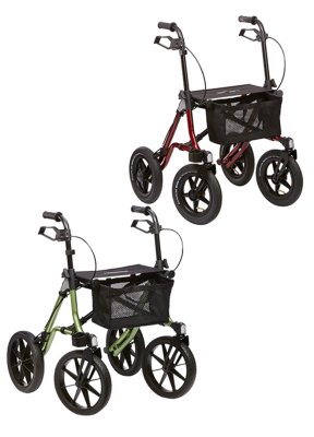 Rollator TAiMA XC mit Netz und Stockhalter
