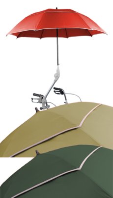 Rollatorschirm PROTEKTOR m. Reflektorstreifen