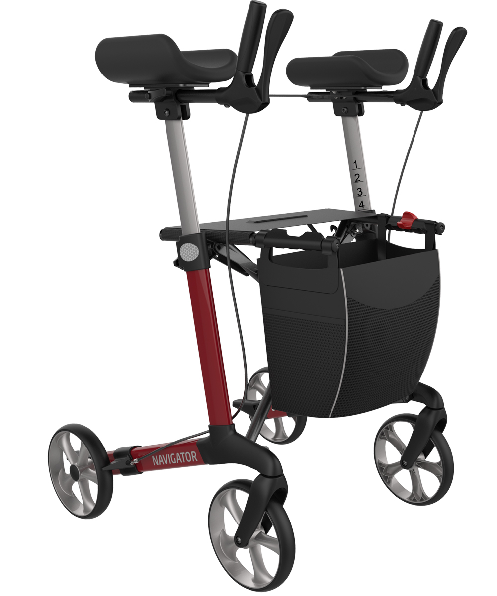 Navigator Arthritis Rollator mit festen Unterarmauflagen