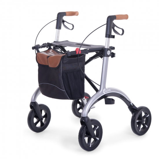 SALJOL Carbonrollator Star Silver, 62 cm