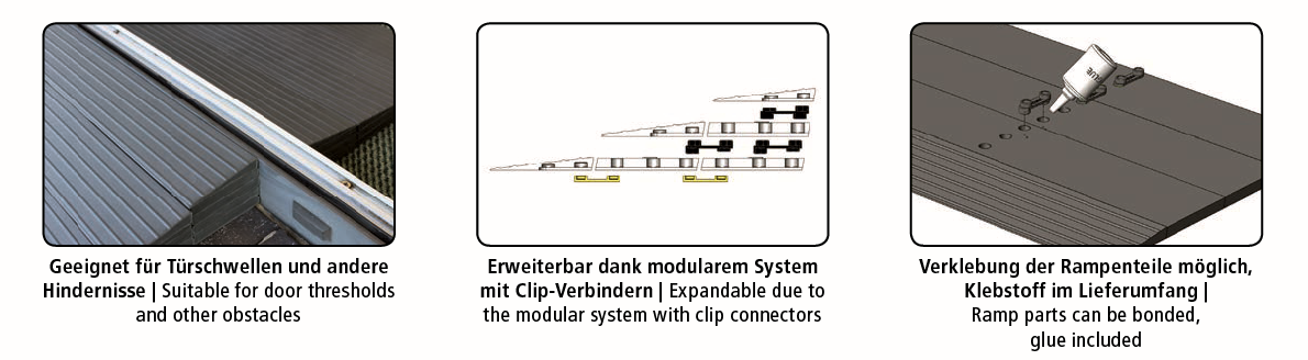 Alurampe basic, 2- teilig, teleskopierbar
